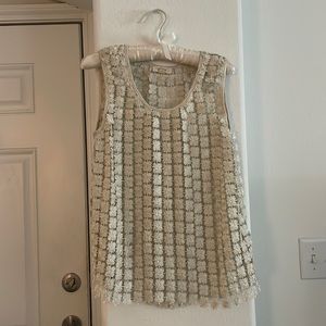 Freeway Cream See Through Top Size L